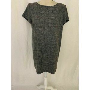 Zara Womens New Black White Short Sleeve Mini Dress Work Career Large